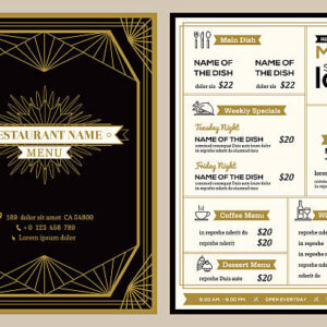 Dine-in Menu