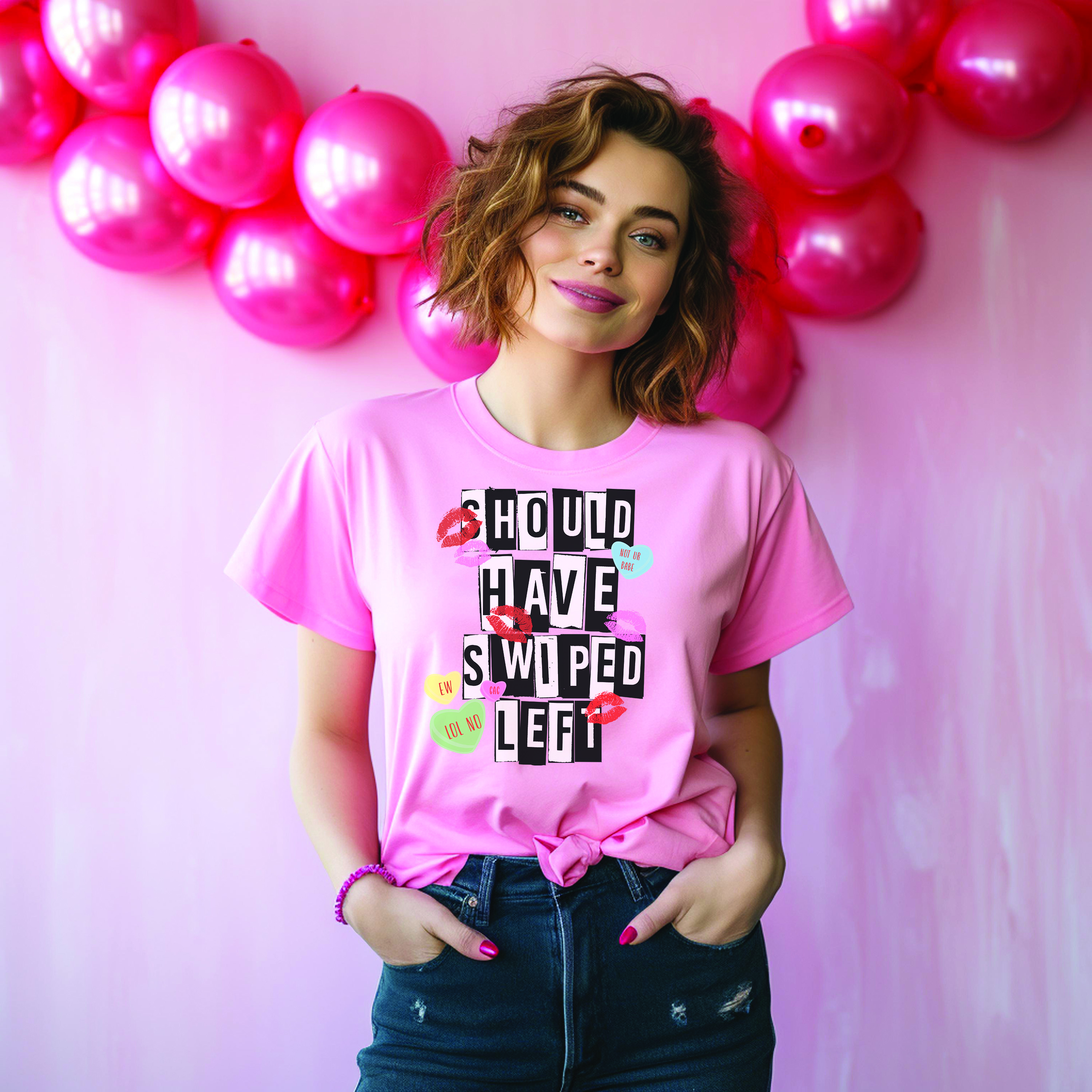 Should Have Swiped Left Anti Valentine's T-Shirt