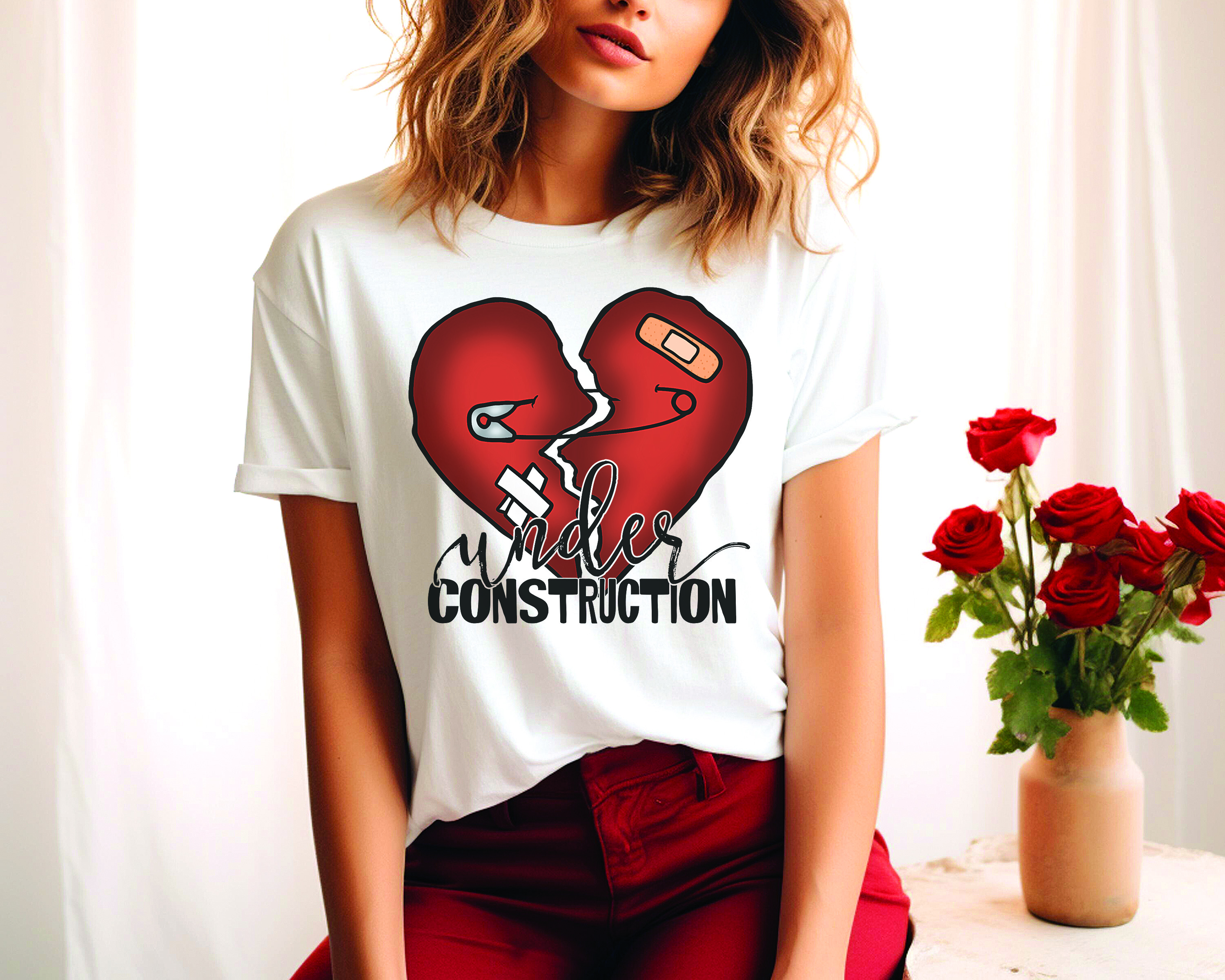 Under Construction Anti Valentine's T-Shirt